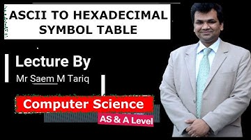 ASCII TO HEXADECIMAL SYMBOL TABLE BY MR SAEM