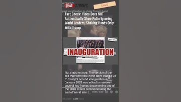 Fact Check: EDITED Video Shows Putin Ignoring World Leaders, Shaking Hands Only With Trump