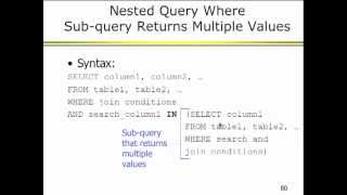 Oracle Database - Lecture 22
