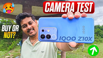 iqoo z10x 5g camera test - 4k video 😱 | iqoo z10x portrait front camera review & zoom