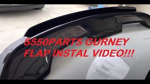 S550PARTS GURNEY FLAP INSTAL