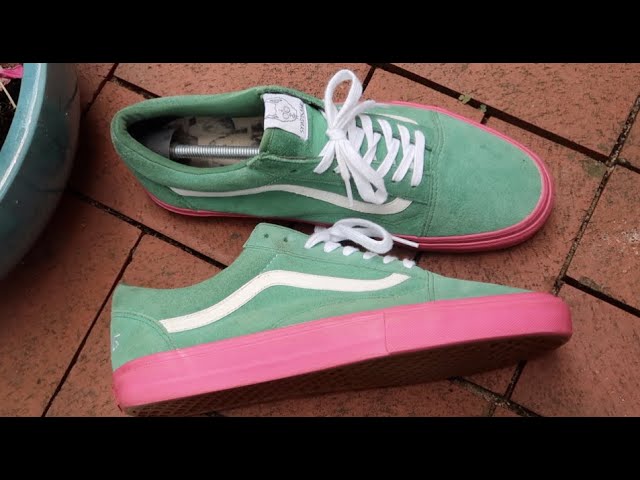 pink and green vans