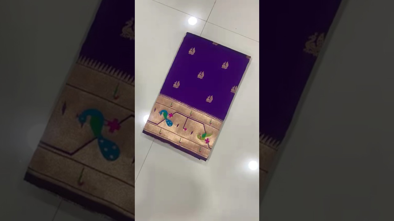 Pure Kanchipuram Paithani Silk Parrot Design Saree