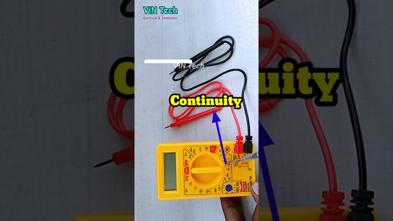 Digital Multimeter How To Use Check Voltage With Shorts