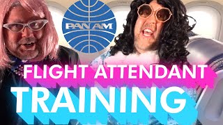 Pan Am Flight Attendant Training Video: How To Deal With Rude Passengers - Insane Edition