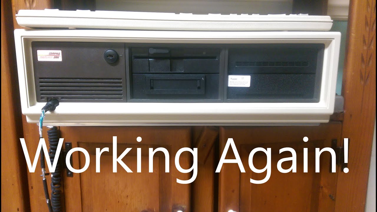Reviving the hard drive in my 1987 Compaq Deskpro 286! - YouTube