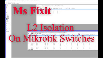 Mikrotik ROS Switch Isolation  "The right way"