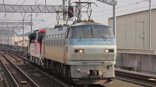 甲種輸送 EF66 130号機＋HD300 24号機＋ヨ8000形 蒲郡駅通過
