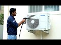Daikin split Ac outdoor unit wet service just ₹700#bharatchillhub 