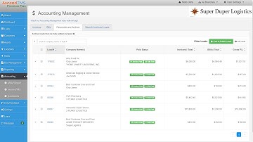 AscendTMS - Accounting Module Overview