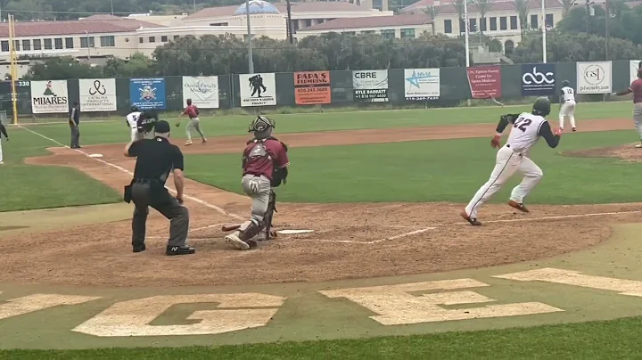 Bret Bowers swings in game