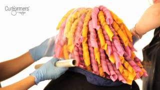 Permanent waving with Curlformers on long THICK hair - Step By Step