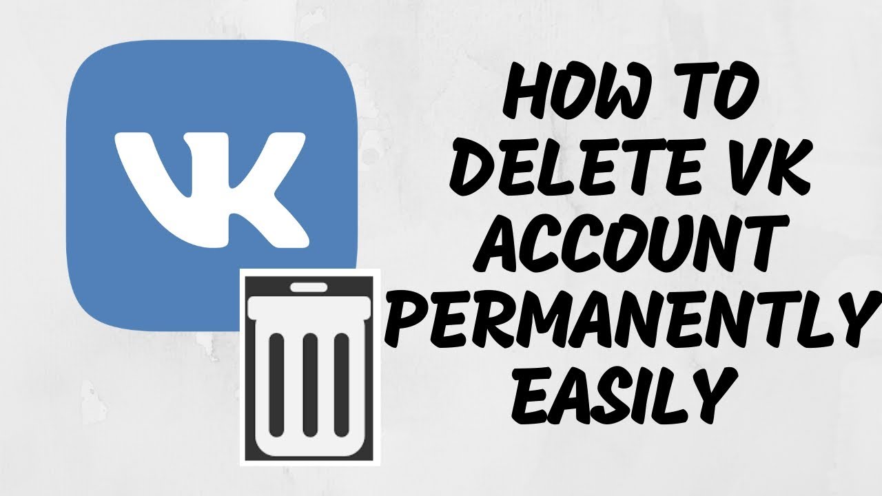 How to delete VK account Permanently  20 - YouTube