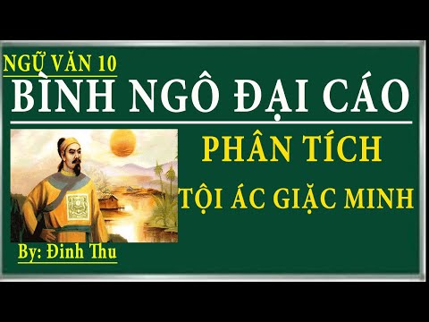 Video Phân tích tội ác giặc minh trong bình ngô đại cáo - youtube