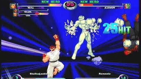 MvC2: Iceman Assist Kill then Ryu Shoryuken xx Shinkuu