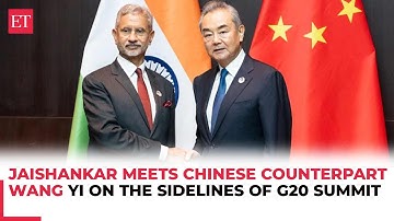 Jaishankar meets Chinese counterpart Wang Yi on the sidelines of G20 summit; holds bilateral talks