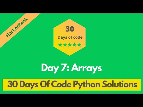 HackerRank Day 7: