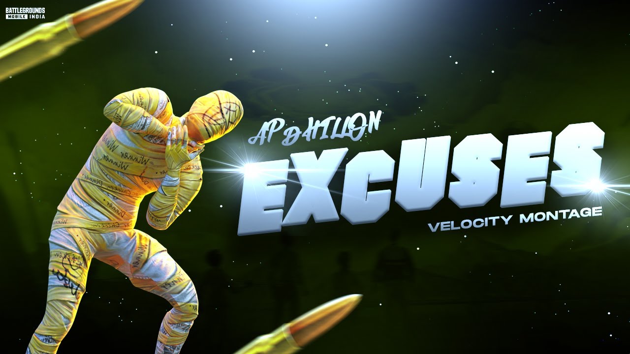Excuses (Official Video BGMI EDIT )| Velocity Edit  | AP Dhillon |  MrCartoonYt
