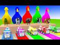 Long Slide Game With Cow Elephant Gorilla Hippopotamus Tiger 3d Animal Game Funny 3d Animals