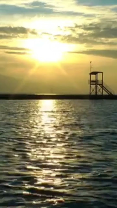 SUNSET DI DERMAGA DITEMNAI SUARA BURUNG CAMAR