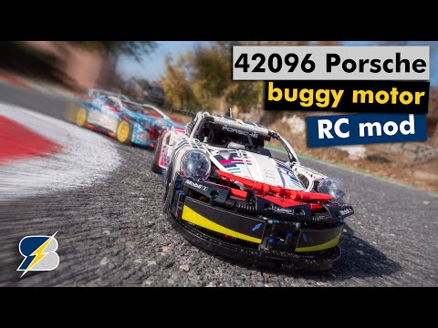 LEGO Technic 42096 Porsche 911 RSR buggy motor RC mod with BuWizz