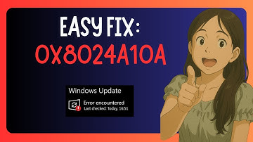 EASY FIX For 0x8024a10a Error Message During Windows Update