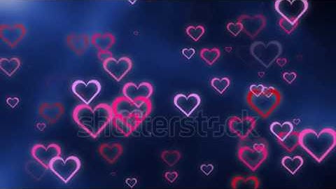 stock footage shining valentines love heart shapes loopable abstract background