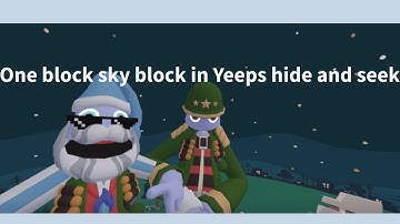 I played one block sky block in Yeeps hide and seek @Street_VR