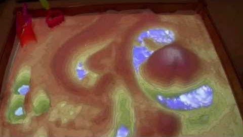 Augmented Reality Sandbox with Real-Time Water Flow Simulation (set to music)
