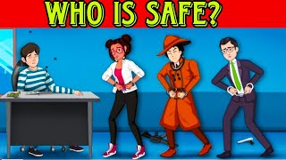 Put On Your Detective Goggles & Solve This Riddles | Who Is Safe Part-2 | Riddles Whit Answer