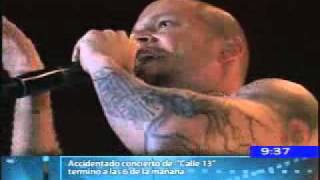 Accidentado concierto de Calle 13 en Lima