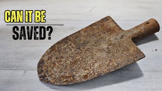 Extremly Rusty Spade - Old Tool Restoration
