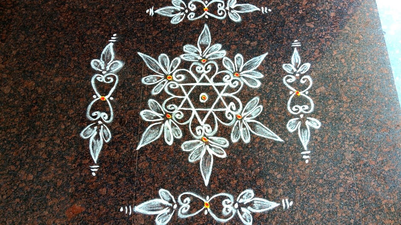 Simple and easy rangoli design 🌺 somavaram muggu🌺 daily kolam🌺#muggulu #kolam #rangoli#varamrangoli 