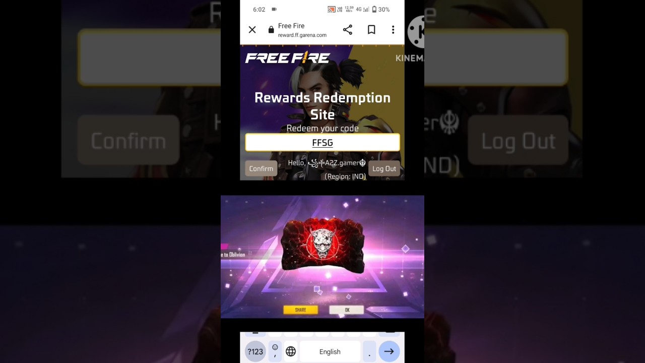 Free Fire Redeem Code today 22 December | ff redeem code today Today