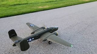 Flightline B-25J Mitchell - rc airplane butter landing-almost