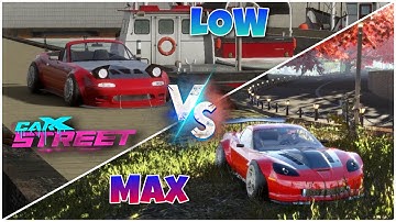 CarX Street | Low VS Max Graphics🔥(Gameplay Review)