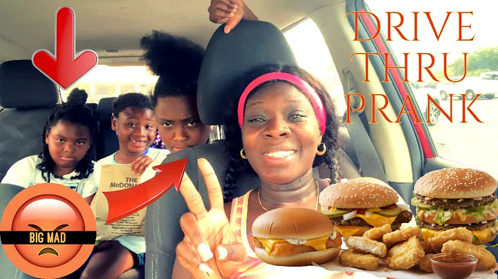 IGNORING MY KIDS DRIVETHRU ORDER (HILARIOUS REACTION) *Prank* she cried
