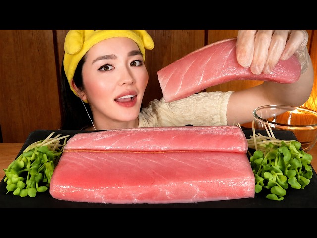 ASMR Huge Yellowtail Sashimi Mukbang!  | Eating Sounds | Mukbang | ENG SUB