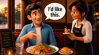 🍽️ How to Order at an American Restaurant | Slow and Easy English Story for Beginners