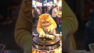 बिल्ली ने रोड बना रही है#ai #aistory #restaurant #cooking #cat #aiadventures #petai #viral #momlife