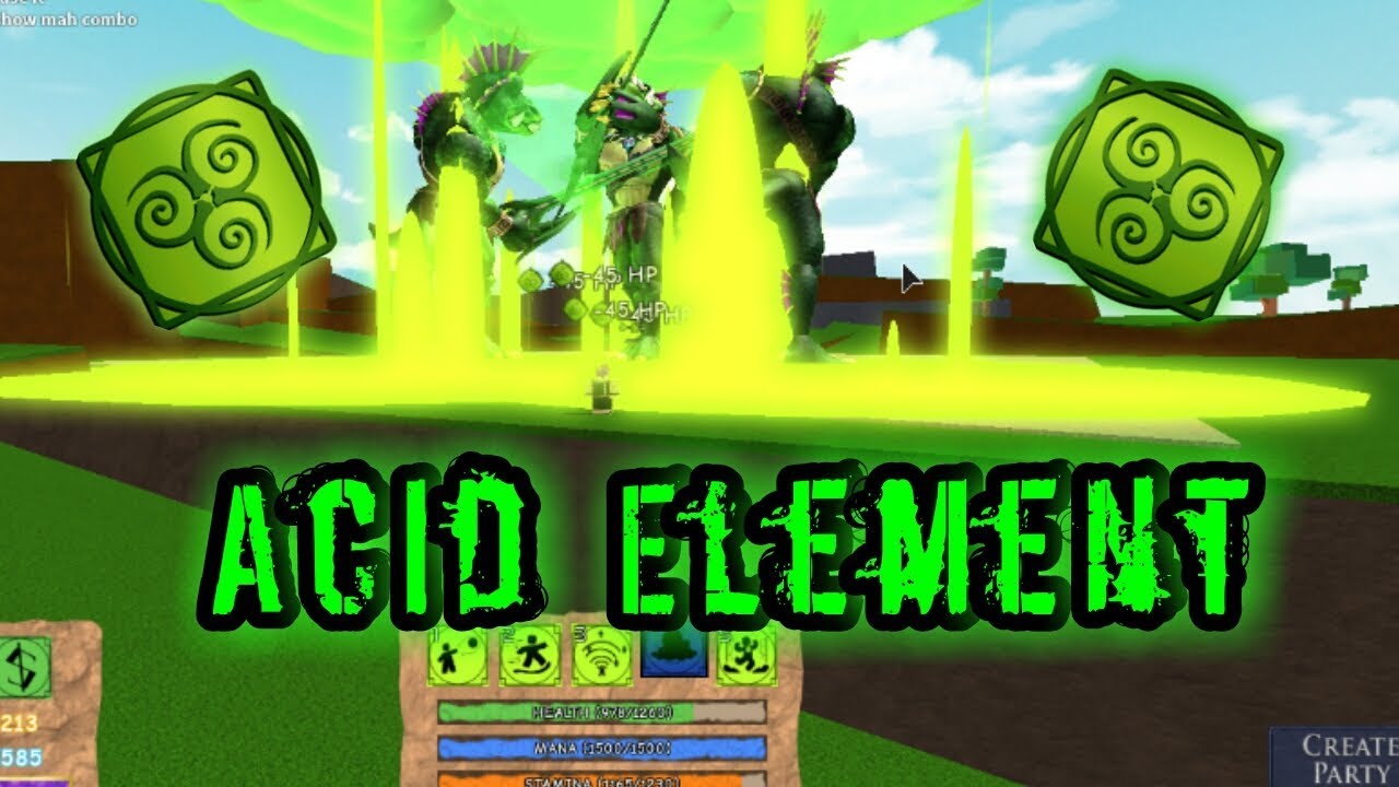 New Acid Element Roblox Elemental Battlegrounds By Soccer697 - roblox elemental battlegrounds spirit and gravity element combo