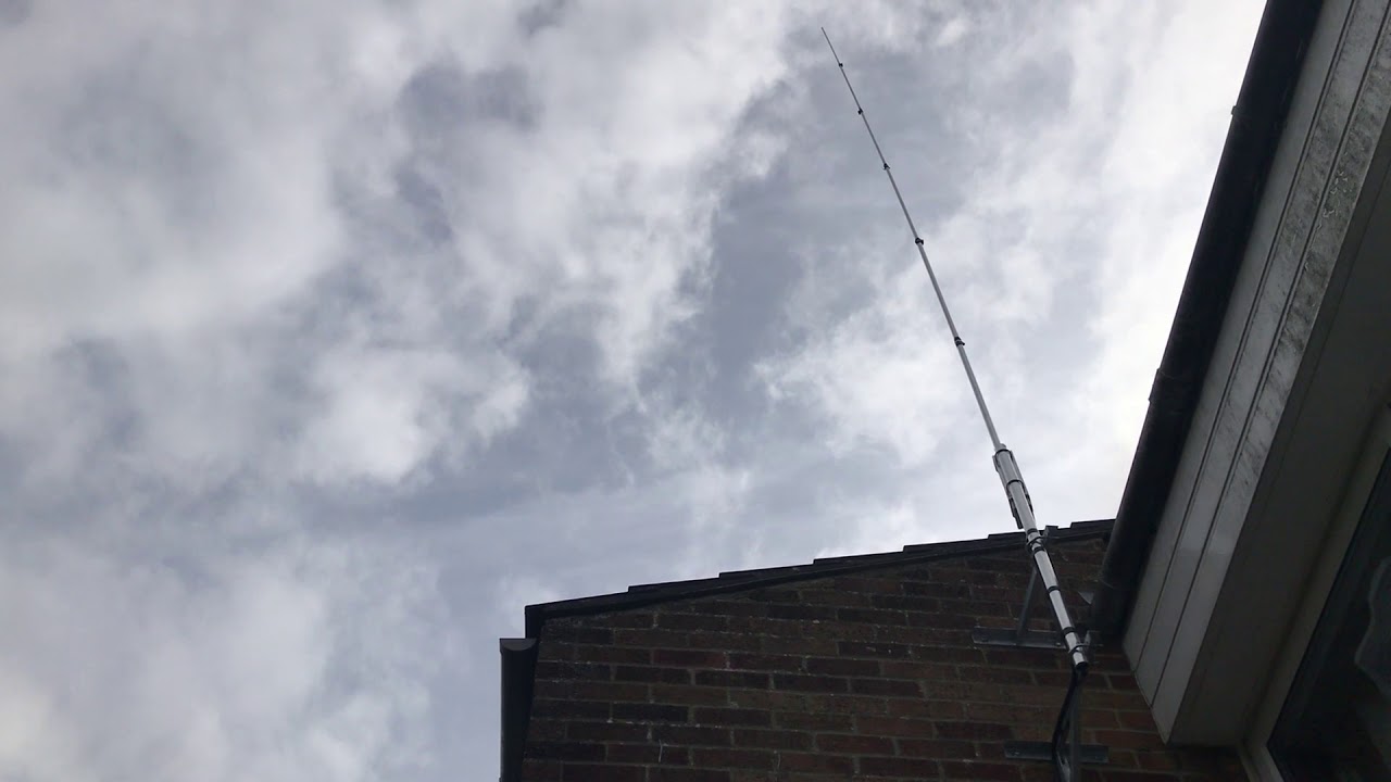 SE-X80 wideband vertical HF antenna now installed at home photo