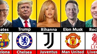 Famous People And Their Favorite Football Clubs