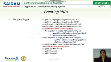 LectureVideo 18CS55 Module5 Working With PDF And WordDocuments 1 Sowmya