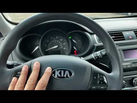 KIA RIO - how to open gas cap/fuel door