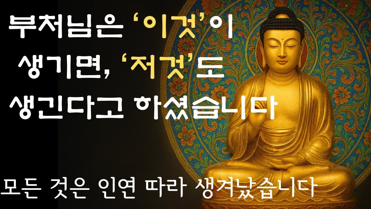 모든 것은 인연 따라 생겨났습니다, 힘듦도 그렇습니다 - YouTube