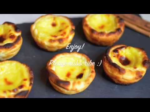 Easy recipe - how to make Pasteis de Nata (Portuguese egg tarts)