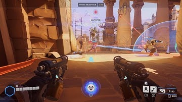Overwatch 2: Tracer at Temple of Anubis