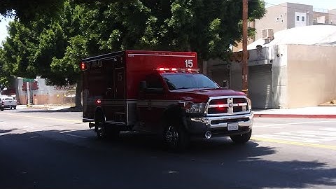 LAFD Rescue 15 Transporting