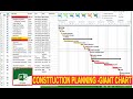 Preparing Construction Planning Schedule | project management | MS Project|